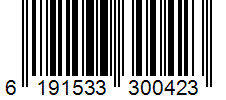 Barcode 6191533300423
