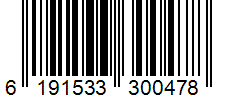 Barcode 6191533300478