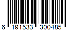 Barcode 6191533300485