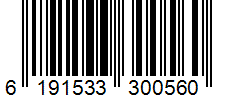 Barcode 6191533300560