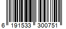 Barcode 6191533300751