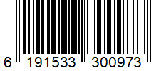 Barcode 6191533300973