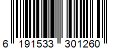 Barcode 6191533301260