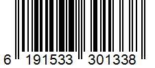 Barcode 6191533301338