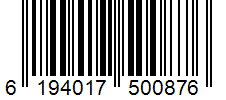 Barcode 6194017500876