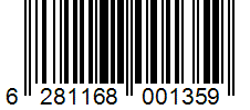 Barcode 6281168001359