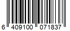Barcode 6409100071837