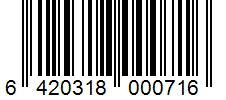 Barcode 6420318000716