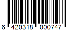 Barcode 6420318000747