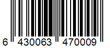 Barcode 6430063470009