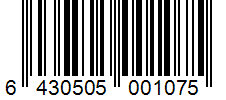 Barcode 6430505001075