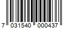 Barcode 7031540000437