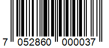 Barcode 7052860000037