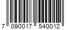 Barcode 7090017540012