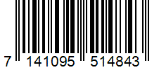 Barcode 7141095514843