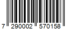 Barcode 7290002570158