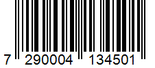 Barcode 7290004134501