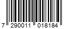 Barcode 7290011018184
