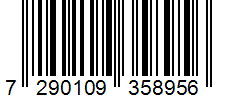 Barcode 7290109358956