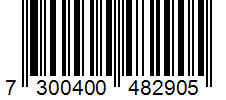Barcode 7300400482905