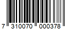 Barcode 7310070000378