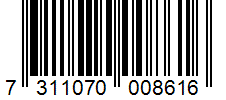 Barcode 7311070008616