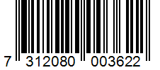 Barcode 7312080003622