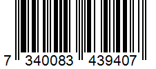 Barcode 7340083439407