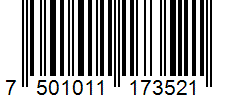Barcode 7501011173521