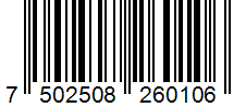 Código de barras 7502508260106