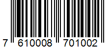 Barcode 7610008701002