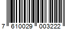 Barcode 7610029003222