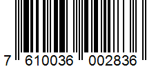 Barcode 7610036002836