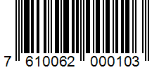 Barcode 7610062000103