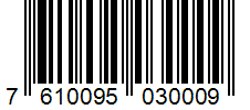 Barcode 7610095030009