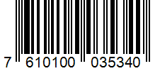 Barcode 7610100035340