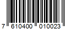 Barcode 7610400010023