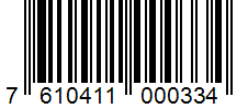Barcode 7610411000334