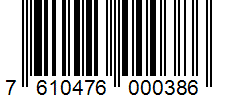 Barcode 7610476000386