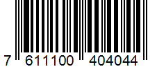 Barcode 7611100404044