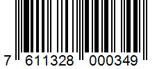 Barcode 7611328000349