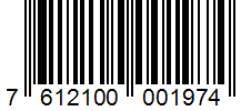Barcode 7612100001974