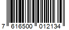 Barcode 7616500012134