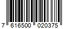 Barcode 7616500020375