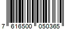 Barcode 7616500050365