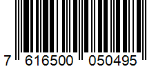 Barcode 7616500050495