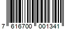 Barcode 7616700001341