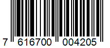 Barcode 7616700004205