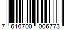 Barcode 7616700006773