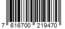 Barcode 7616700219470